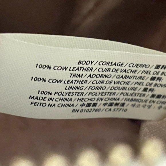 Like New  Genuine Leather white large medium convertible bag satchel - Picture 5 of 16